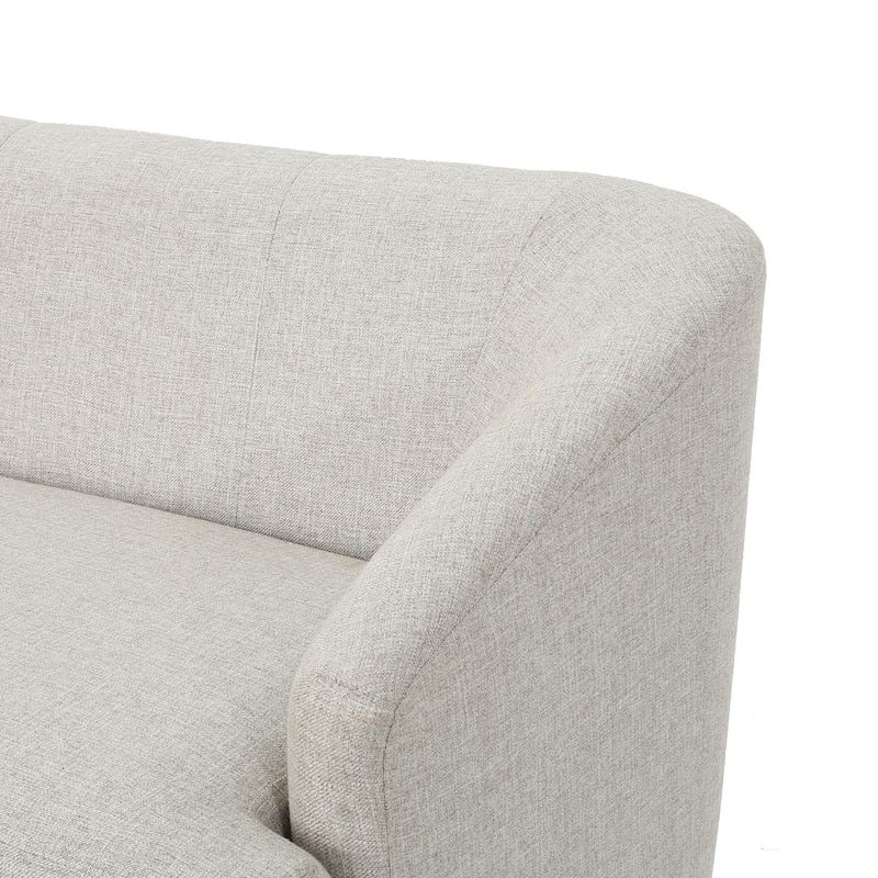 Sheena Mid-century Modern Petite Fabric Loveseat by Christopher Knight Home