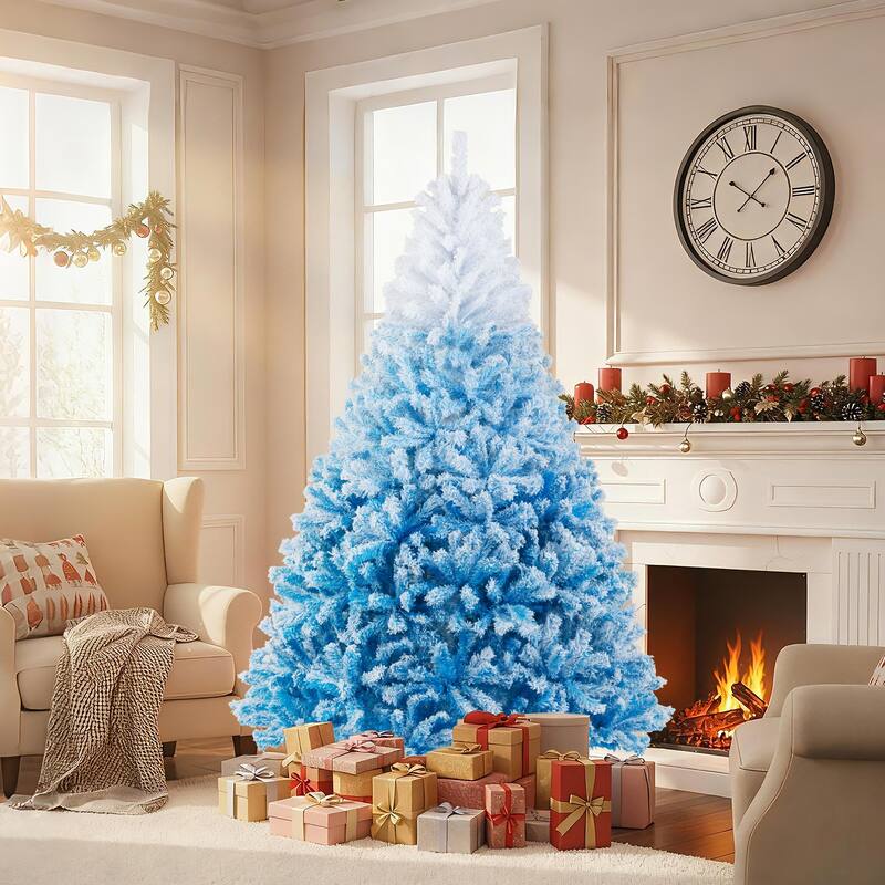 Costway 5/6/7/8 FT Artificial Christmas Tree with 456/820/1264/1774 - See Details