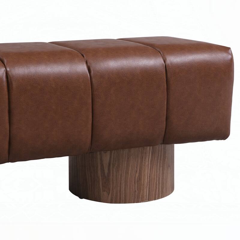 No-Assembly End of Bed Entryway Bench Ottoman