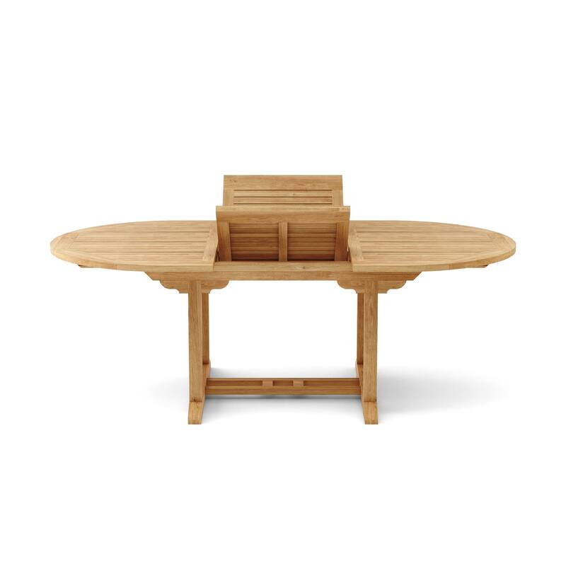 Bahama 87" Oval Extension Table Extra Thick Wood