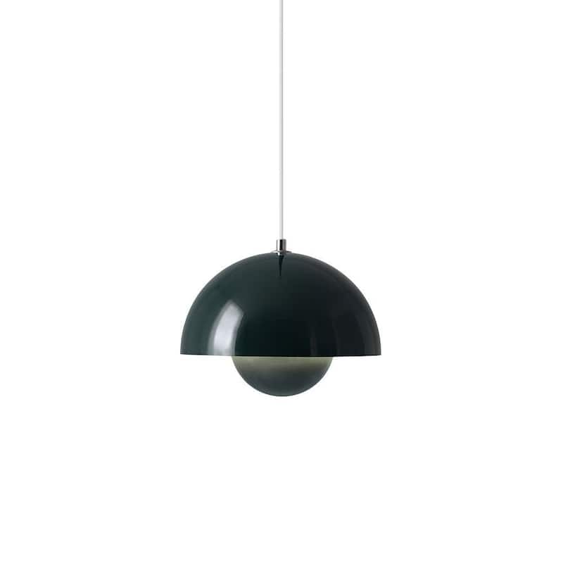 1-Light Danish Scandinavian Dome Pendant Light