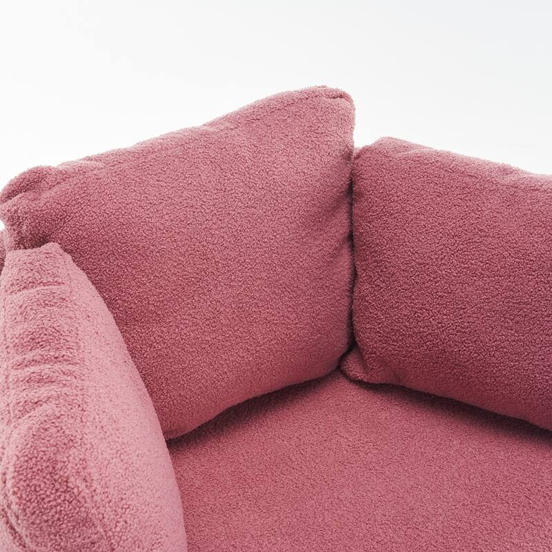 Modern Swivel Storage Chair With Back Cushion For Living Room