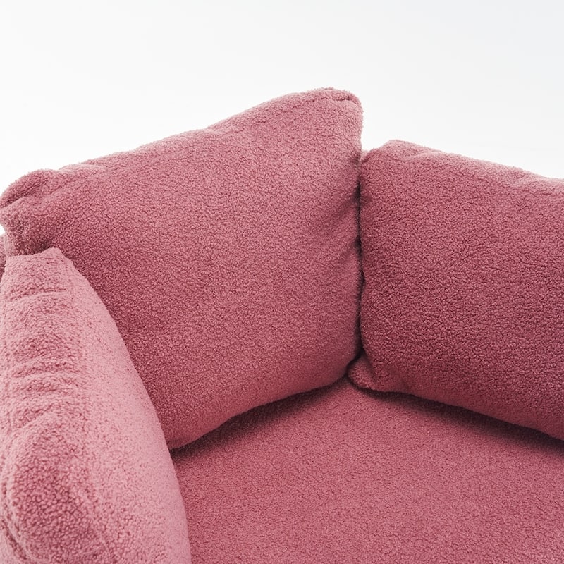 Swivel And Storage Chair With Back Cushion For Living Room
