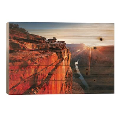 First Light, Toroweap Point, North Rim, Grand Canyon National Park, Arizona, USA Print On Wood by Matteo Colombo - Multi-Color