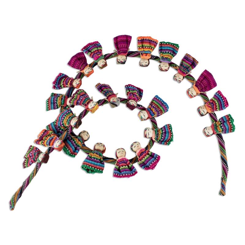 Novica Handmade Joy And Festivity Cotton Garland - Multicolor - Multicolor