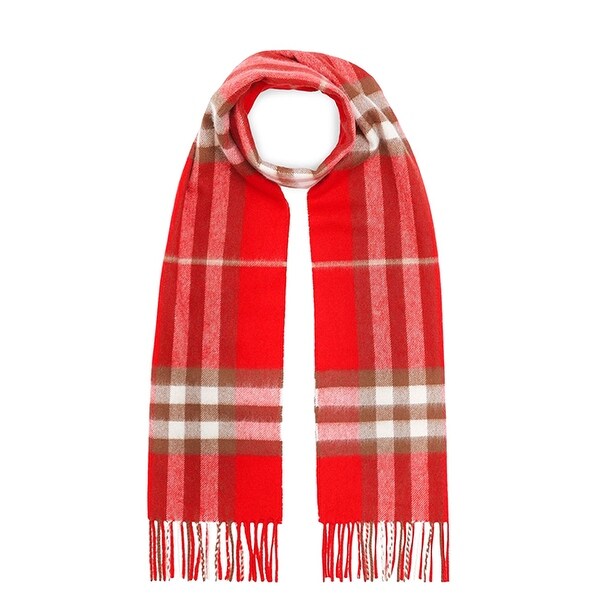 burberry red check scarf