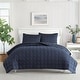 preview thumbnail 1 of 15, Nautica Solid Brushed Jersey Reversible Quilt Set
