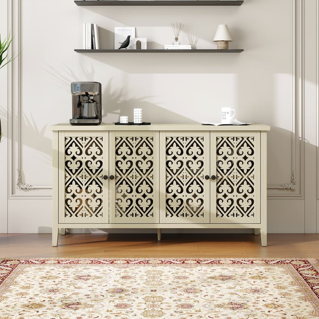 Hollowed-out Cabinet with 4 Doors