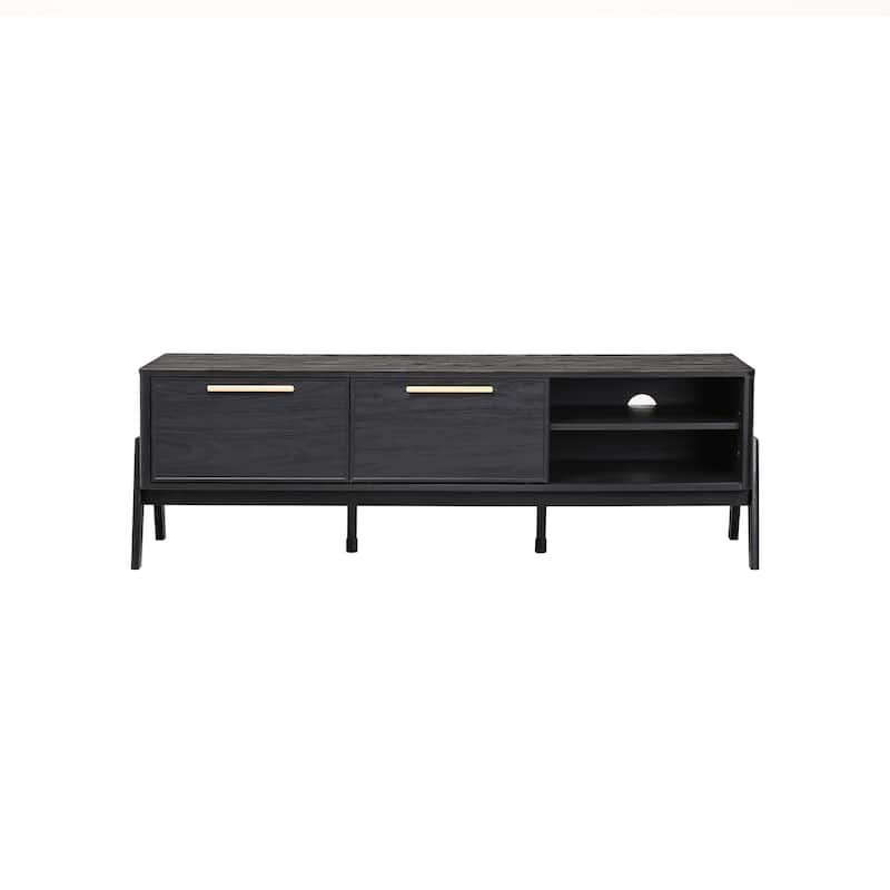 NPD Furniture Heaton 60.5 Inch Low TV Stand with Storage