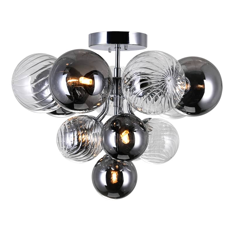 Pallocino 6 Light 16in Chrome Flush Mount - Chrome