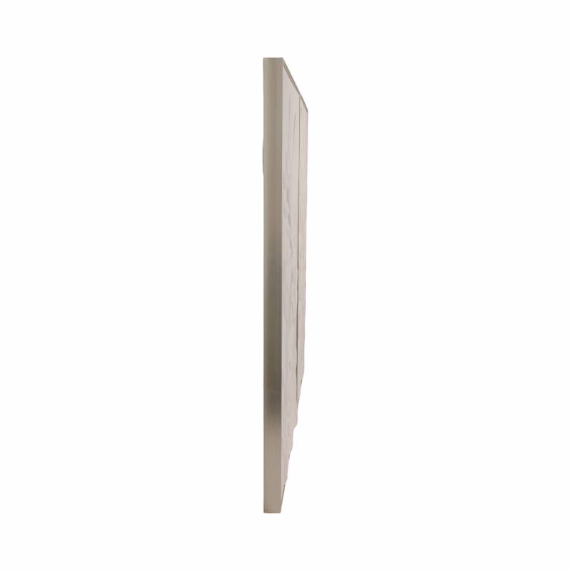 Canvas Art Framed Wood Subtle Leaf Texture (Set of 2) - 49" White