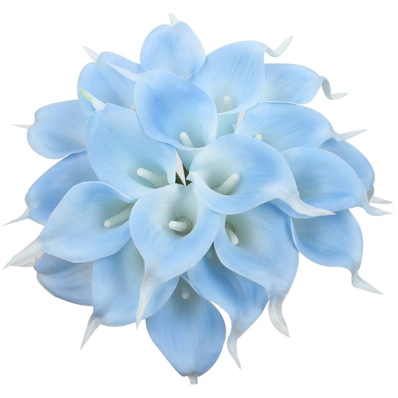 20pcs Artificial Calla Lily Artificial Flower Home Party Decor - Light Blue