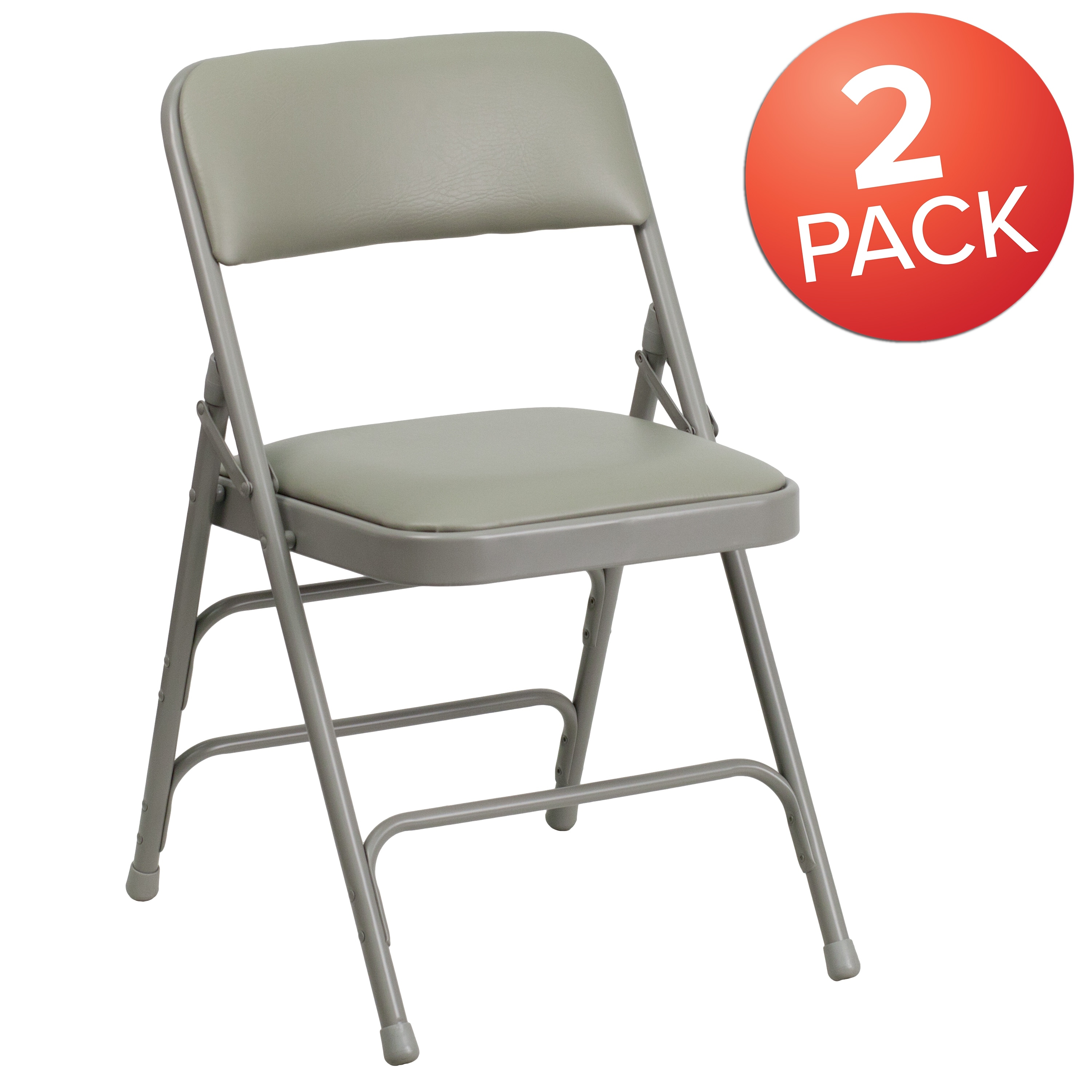 Metal folding chairs with padded sale seats