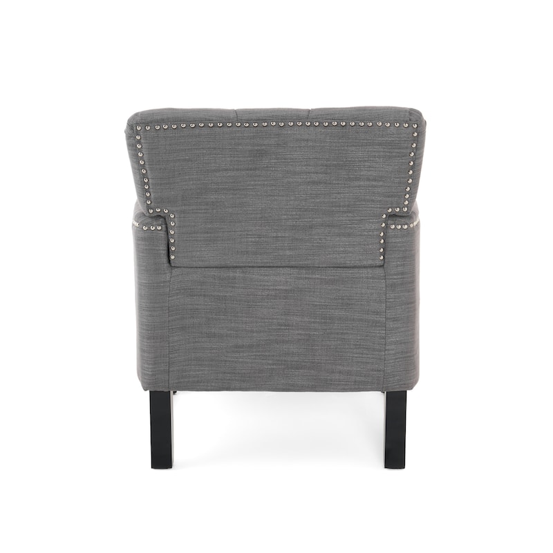 Malone Charcoal Grey Club Chair by Christopher Knight Home