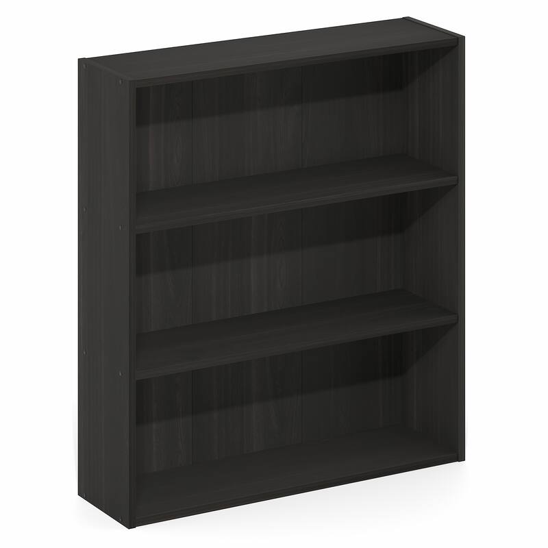 Furinno Basic 3-Tier Open Shelf Bookcase, Bookshelf, Storage Organizer, 7 x 24 x 26