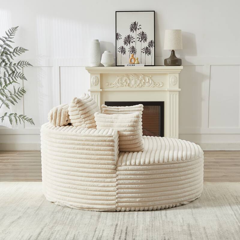 GDFStudio - Emberwood Corduroy Single Sofa Cloud Recliner