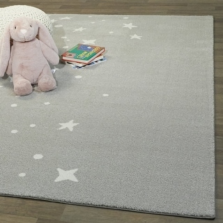 Mod-Tod Stars Border Kids Area Rug