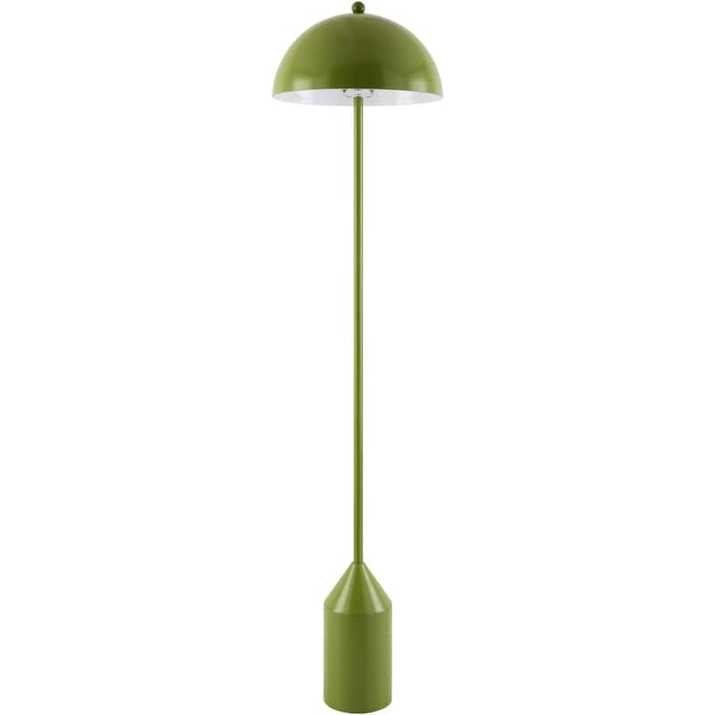 Livabliss Elder Rustic Accent Floor Lamp - 59"H x 14"W x 14"D - Grass Green