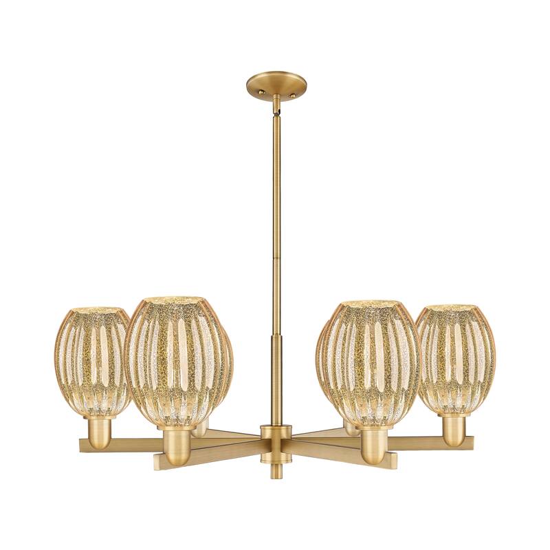 Innovations Lighting Downtown Urban - Preston - 6 Light 24" Bell Shade Stem Hung Chandelier