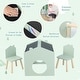 preview thumbnail 8 of 8, Costway 3 Piece Kids Wooden Table and Chair Set with Blackboard for