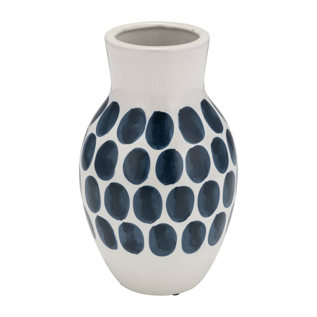 Sagebrook Home Ceramic Polka Dot Vase