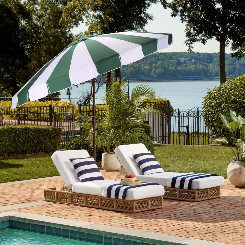 SAFAVIEH Outdoor Living Buti 9ft Crank Umbrella