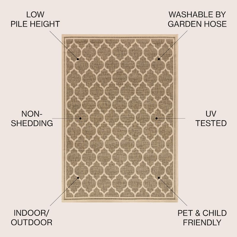 JONATHAN Y Zinnia Textured Weave Indoor/Outdoor Area Rug