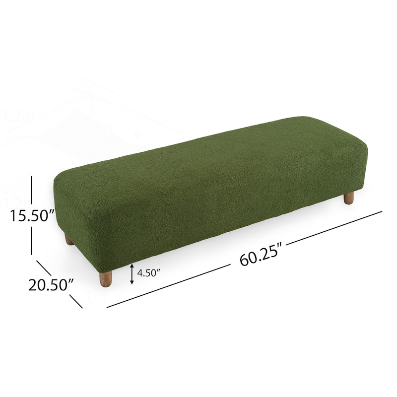 Versatile and Sturdy Ottoman with Plush Cushion for Relaxation