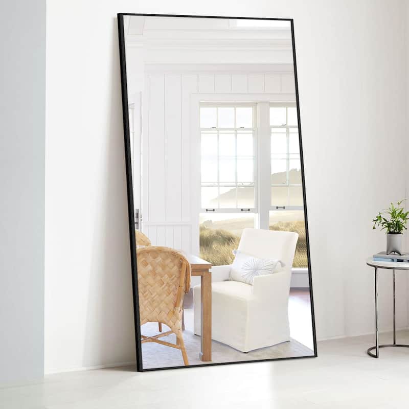Metal Famed Full Length Bathroom Wall Mirror