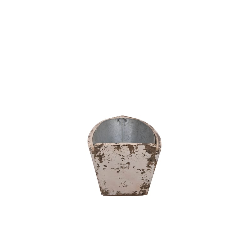 Decorative Wood Boat with Tin Insert