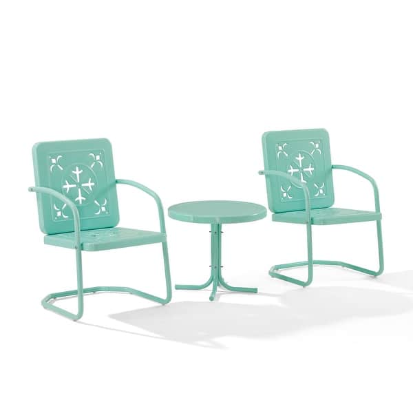 Crosley Azalea 3-Piece Retro Outdoor Chair Set
