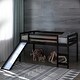 preview thumbnail 4 of 8, Gymax Twin Size Loft Bed with Slide Wood Low Sturdy Loft Bed Bedroom
