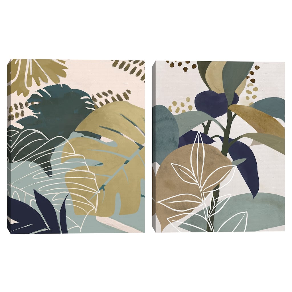 Island Dreams I, Island Dreams II by Studio Arts Canvas Art Prints