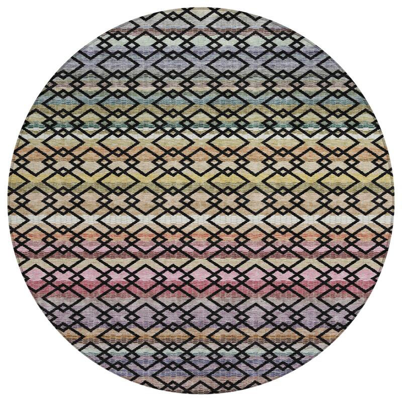 Machine Washable Indoor/ Outdoor Cabo Stripe Chantille Rug