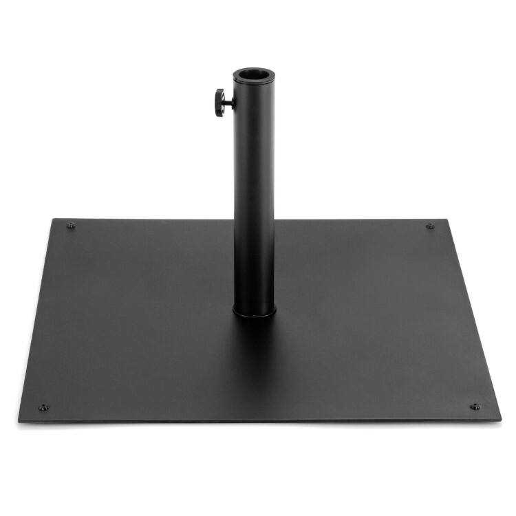 40 lbs Square Umbrella Base Stand with for Backyard Patio - 25'' x 25'' x15'' (L x W x H)