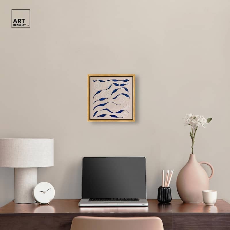 Acrylic Waves Canvas by Art Remedy