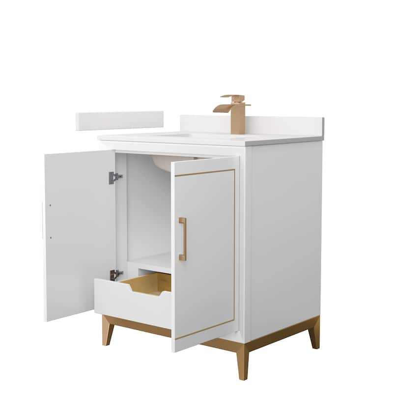 Marlena 30-inch Single Vanity, Quartz Top