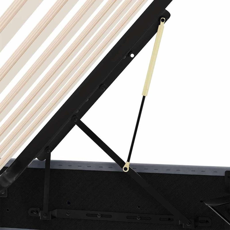 vidaXL Storage Bed with Mattress in Velvet