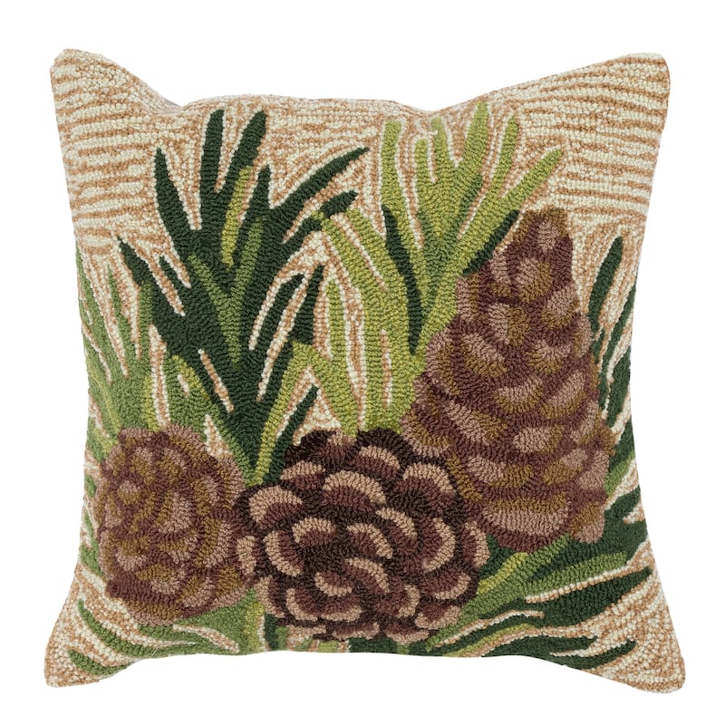 Liora Manne Frontporch Pinecones Indoor/Outdoor Pillow