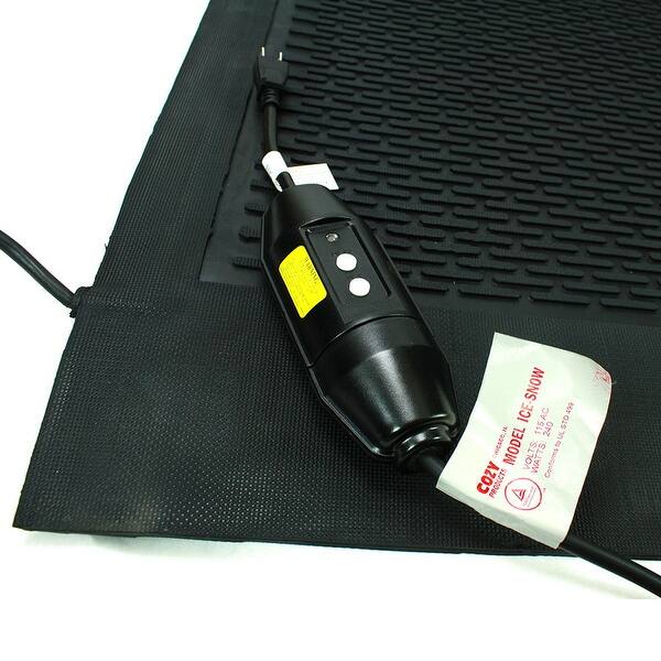 Shop Cozy Products Ice Snow Ice Away Snow Melting Mat Black