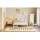 preview thumbnail 34 of 49, Artistic Metal Full Platform Bed with Storage Drawers, House-Shaped Frame for Kids