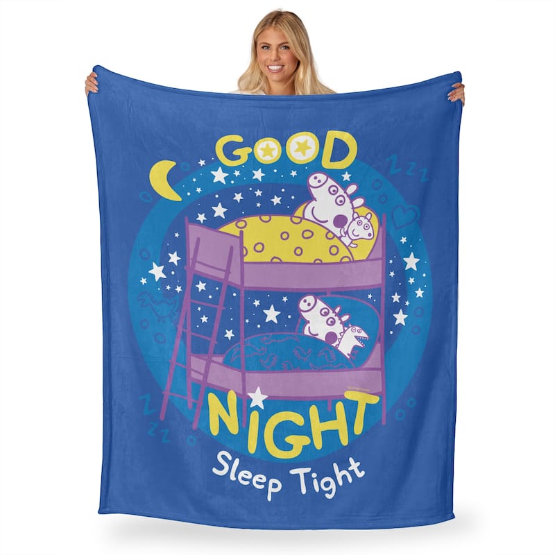 Hasbro Peppa Pig Silk Touch Throw Blanket