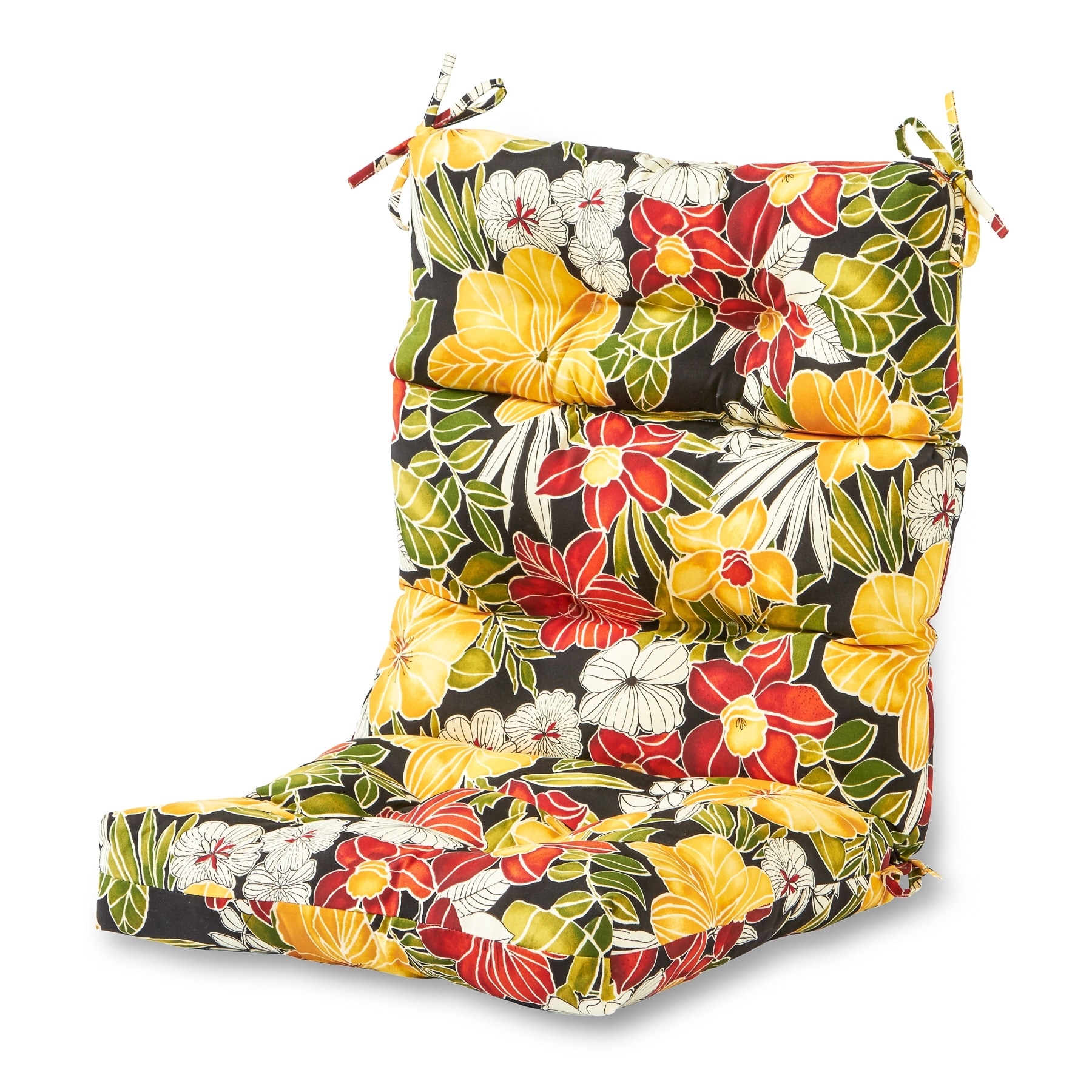 44x22-inch Aloha Floral Outdoor High-back Chair Cushion (Cushion Only)