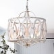 preview thumbnail 1 of 17, Moonring 18 Inch Farmhouse Style Pendant Ceiling Lighted Chandelier