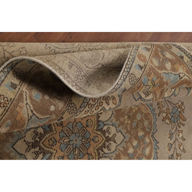 Tabriz Persian Area Rug Hand-Knotted Bedroom Wool Carpet - 6'6"x 9'5"