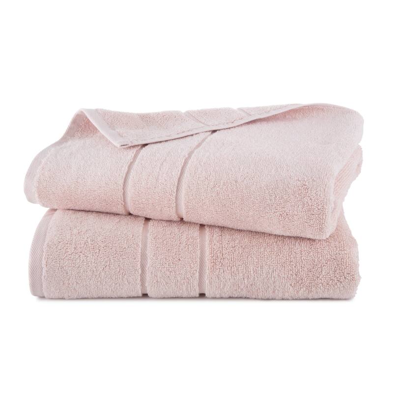 Clean Design Home x Martex Solid Supima 2-Pack Bath Towel Set - Bath Towel - Pink