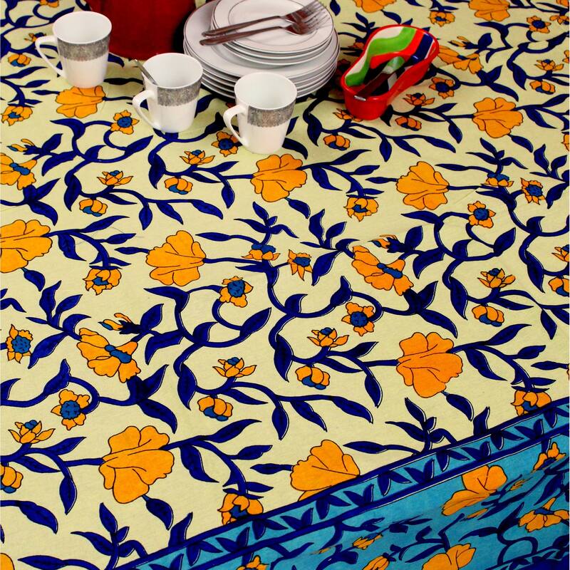 Cotton Sensationally Floral Tablecloth Rectangle Collection
