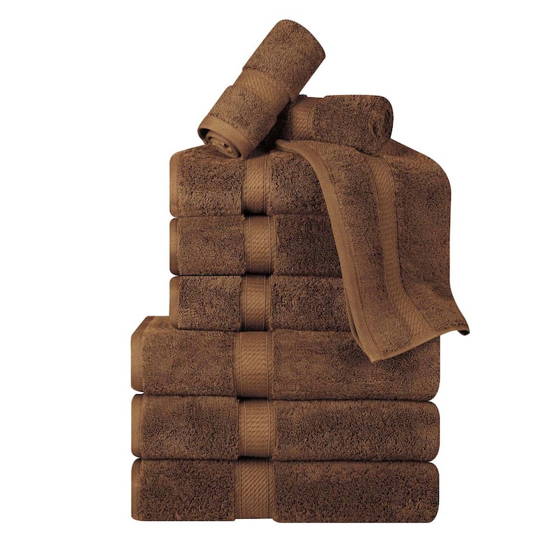 Superior Egyptian Cotton Pile Heavyweight 9-Piece Towel Set