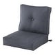 preview thumbnail 18 of 74, Sunbrella 2-Piece Premium Deep Seat Outdoor Cushion Set Cast Slate