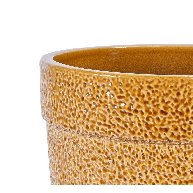 Handmade Ceramic Planter with Speckled Glaze, for Orchids Succulents